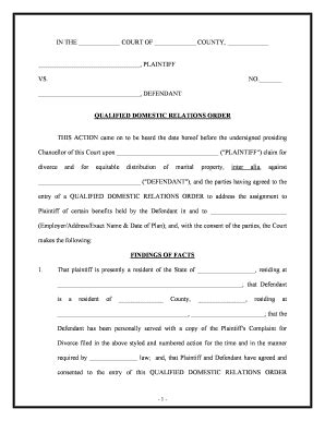 qdro consultants forms.
